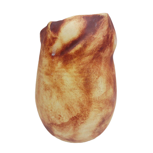 Studio Pottery Pit Fired Vase Free Form Vessel Artist Created Signed Unique - Picture 6 of 12